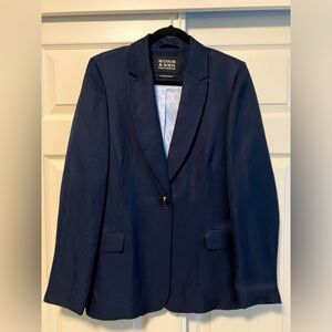 NWOT - Scotch & Soda Summer Edition Classic single breasted Linen-blend blazer